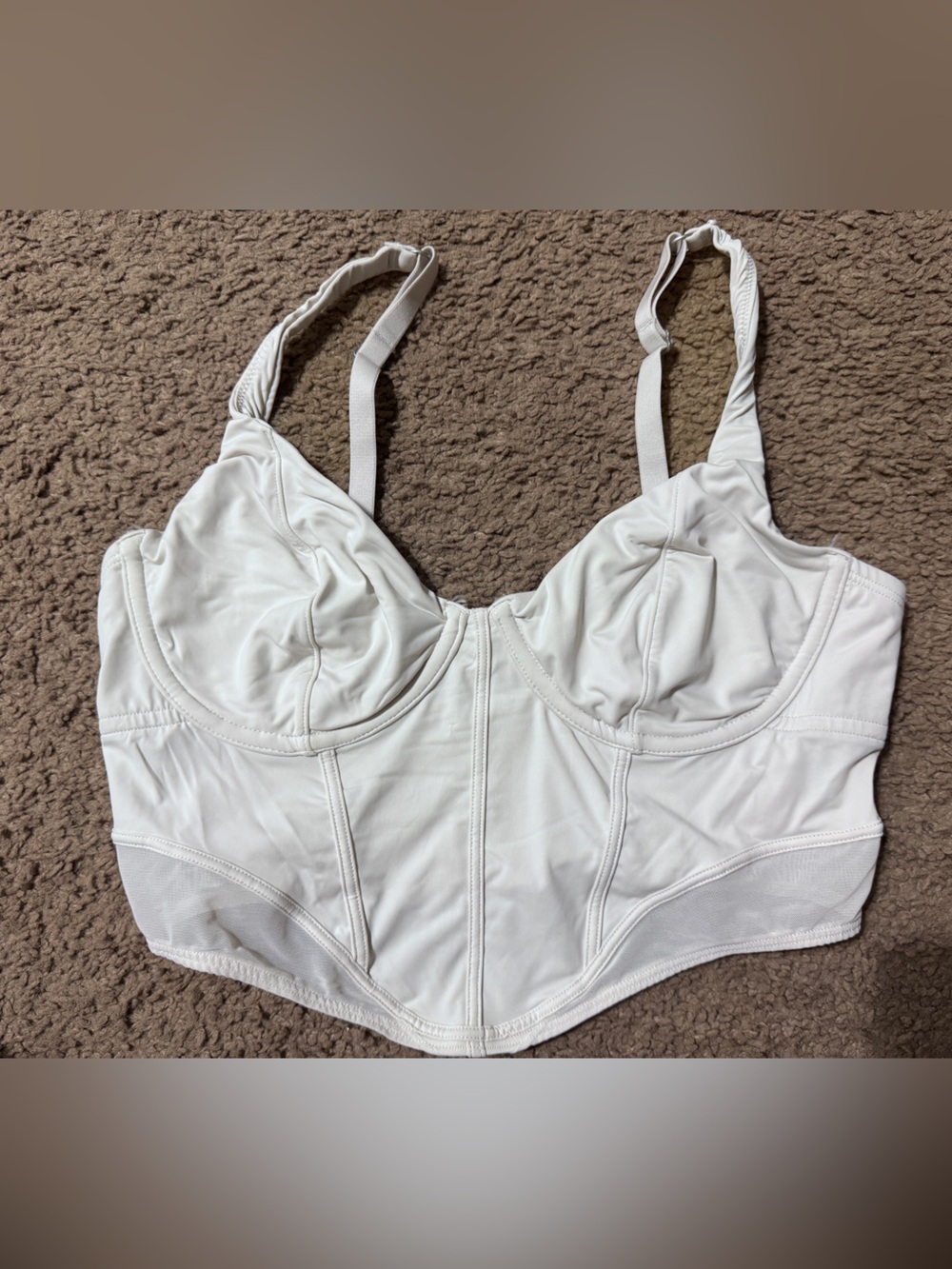 American Eagle Outfitters White Crop Bralette Top